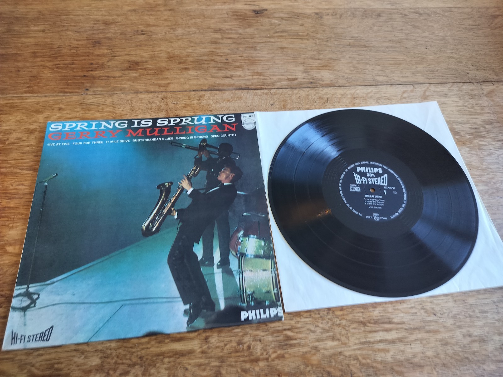 Gerry Mulligan Quartet – Spring is Sprung 1963 1st Philips Stereo 852 028 BY LP