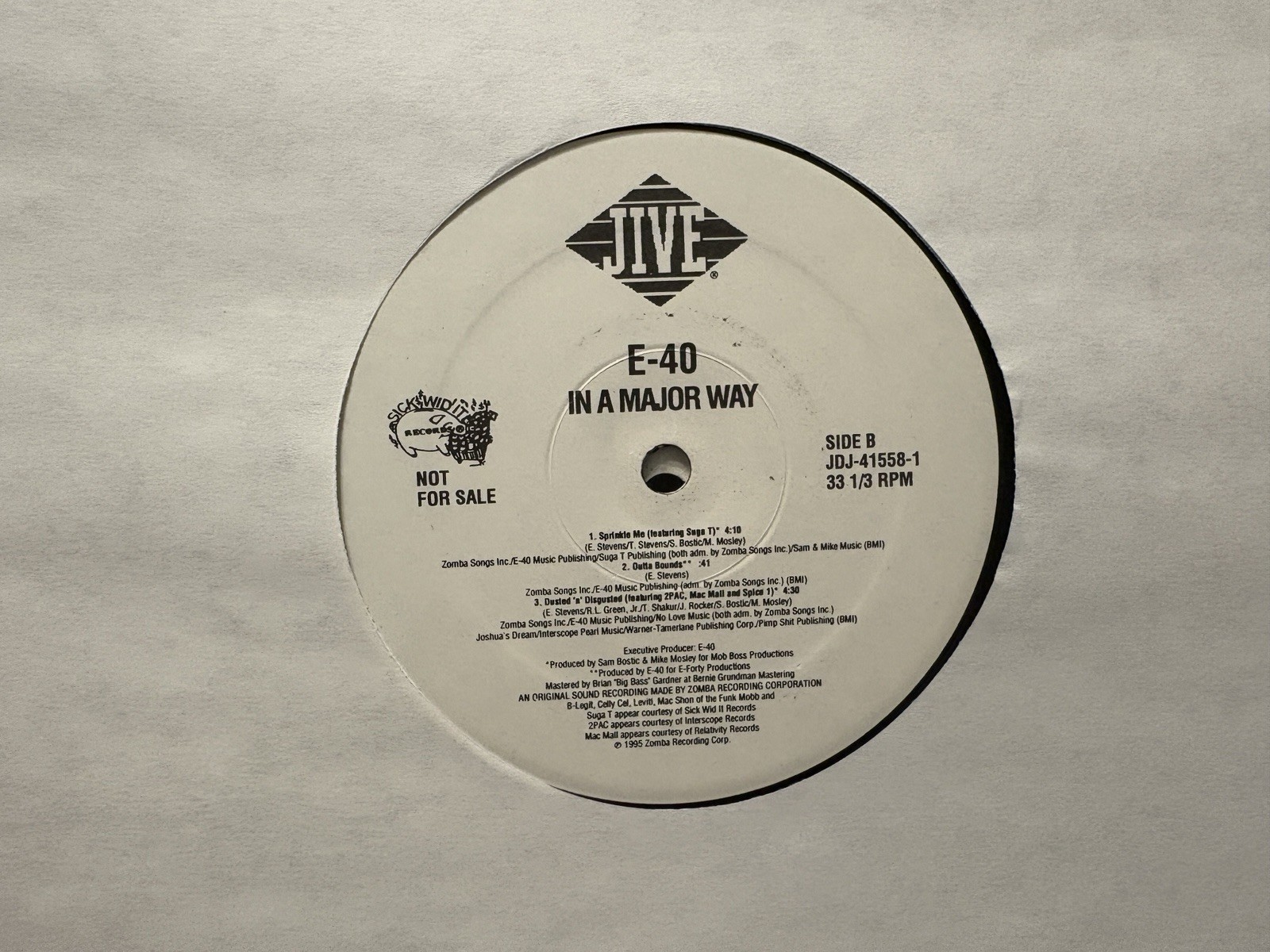 E-40 – In A Major Way 2x Vinyl LP Rare Hip Hop Rap 1995 OG