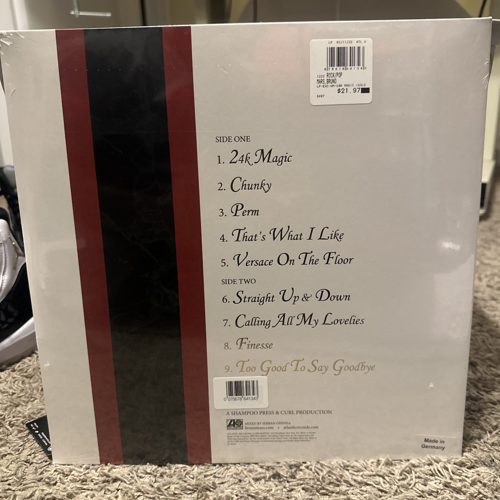 Bruno Mars – 24k Magic (Walmart Exclusive) – Gold Colored Vinyl LP XXIV K *New
