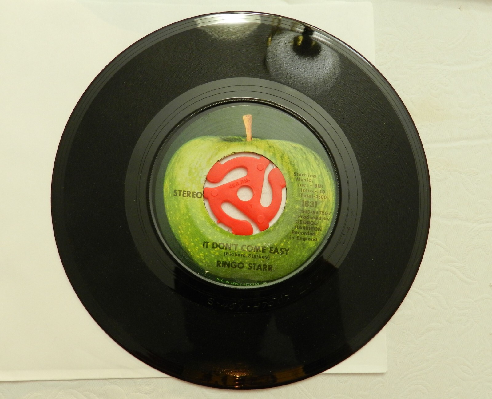 45 RPM, Ringo Starr – It Don’t Come Easy/Early 1970, Apple 1831, 1971, NM