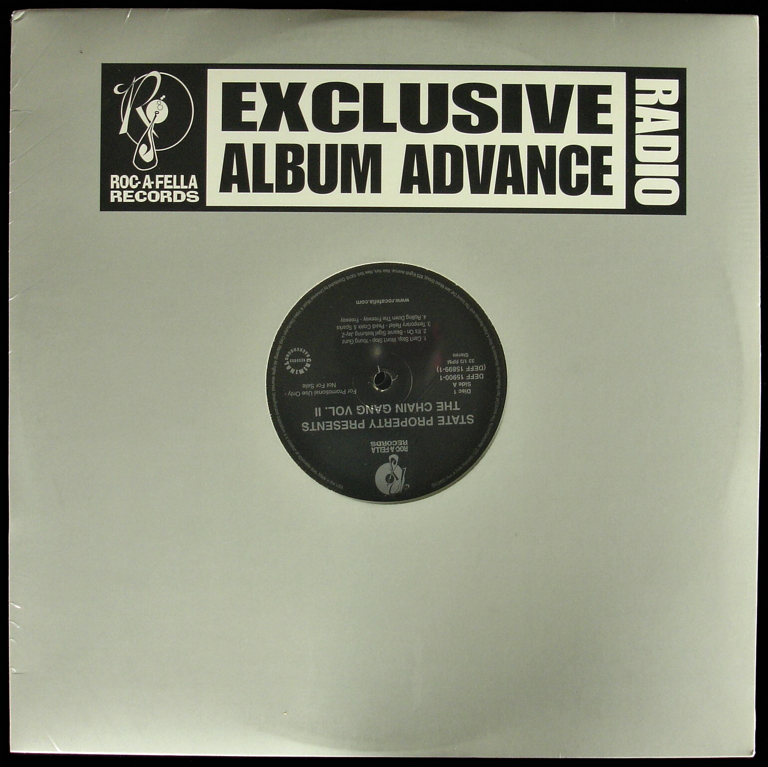 STATE PROPERTY “STATE PROPERTY” 2002 2X VINYL LP PROMO ALBUM CLEAN HTF *SEALED*