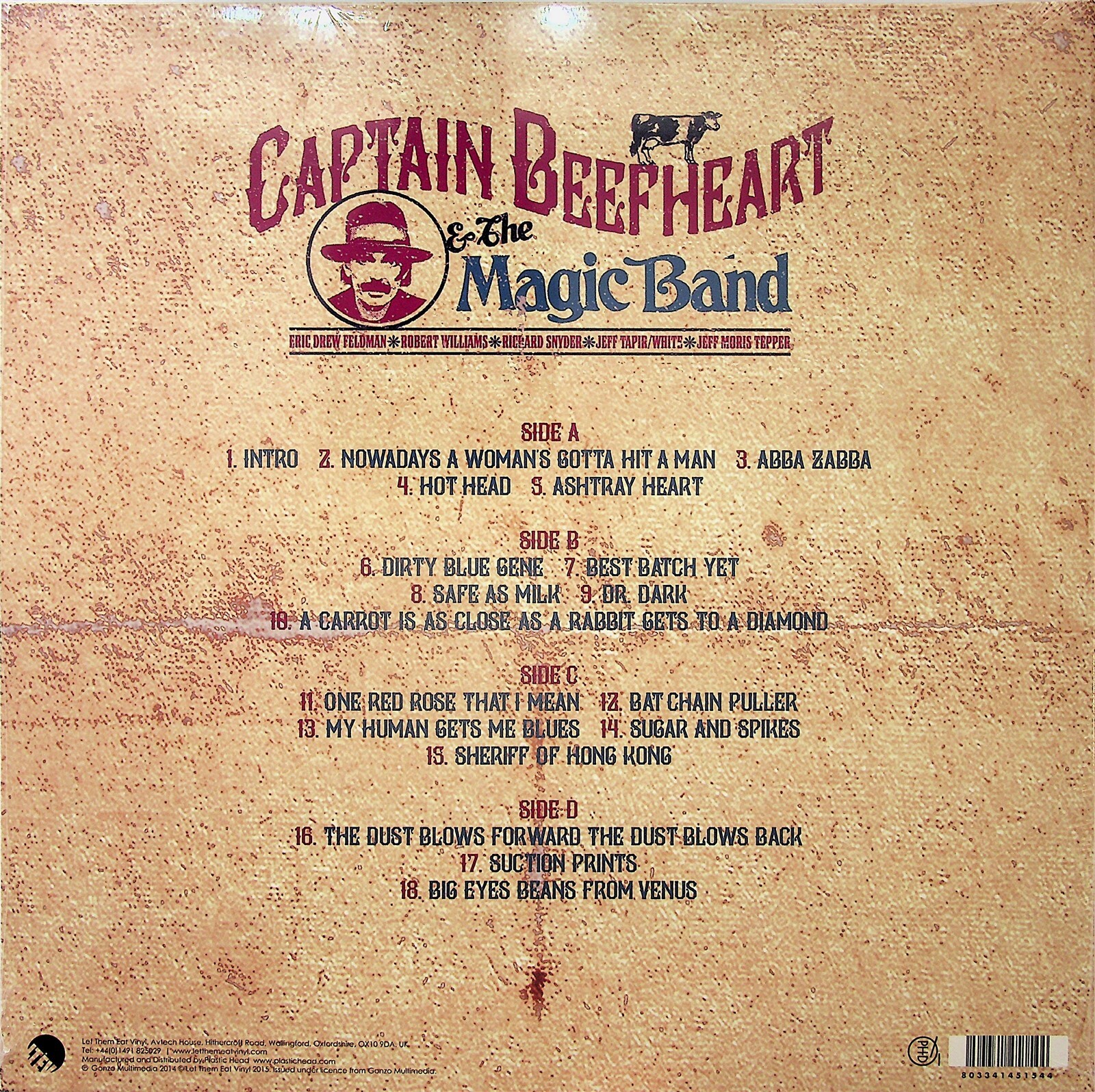 Captain Beefheart & The Magic Band- Somewhere Over Detroit 1960 Live 2-LP NEW