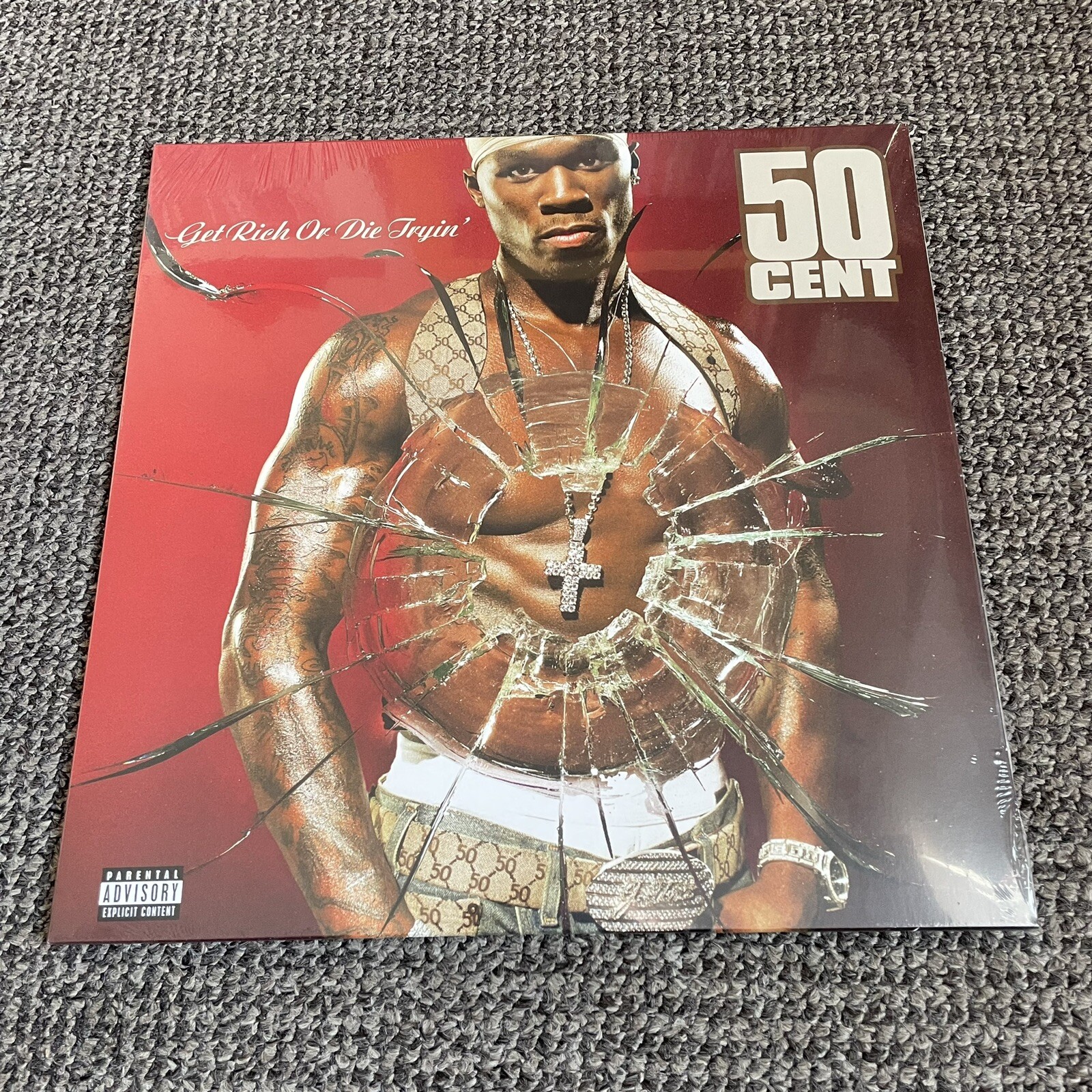 50 Cent – Get Rich Or Die Tryin’ Vinyl Record SEALED 2xLP Black Trying
