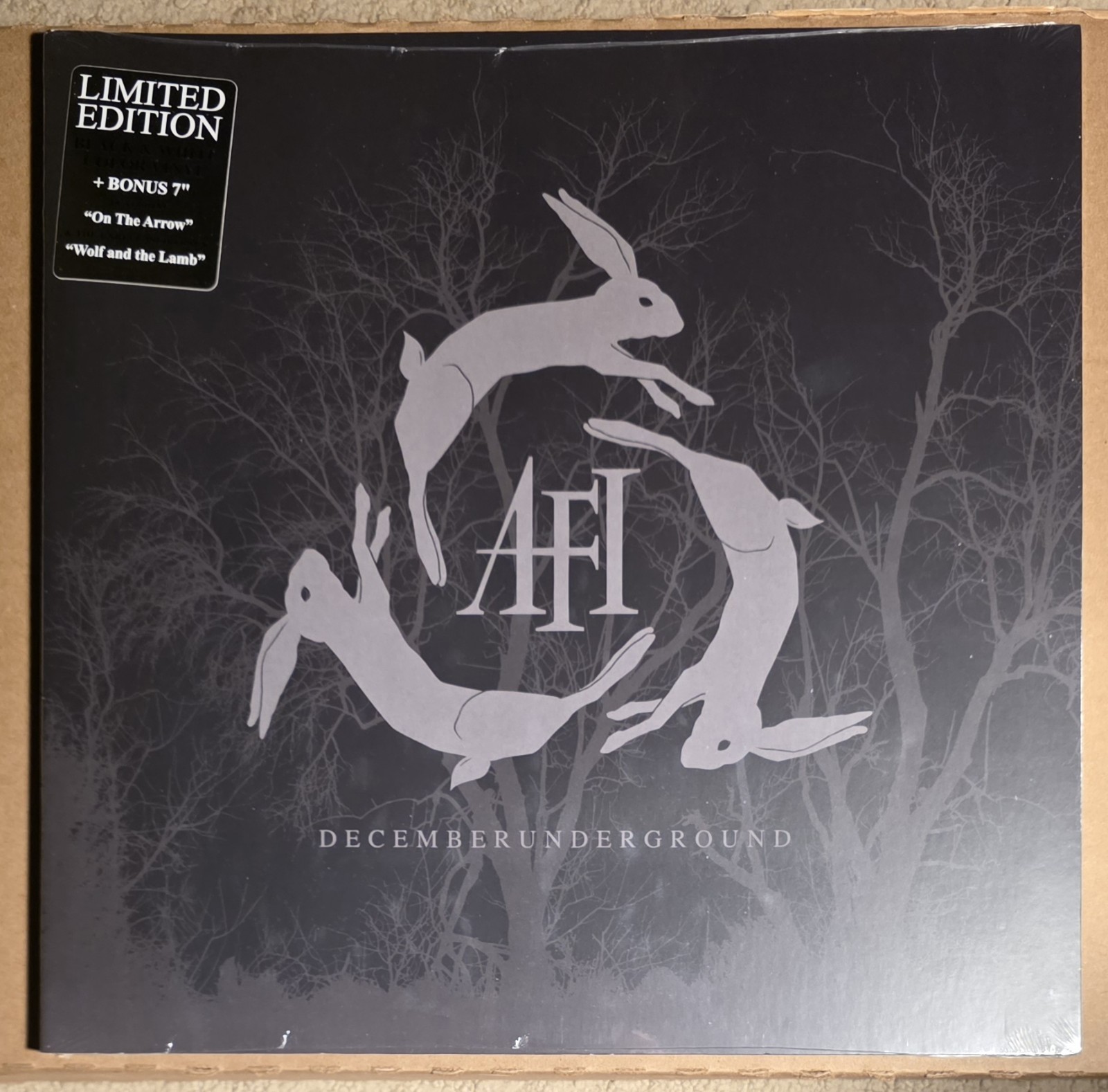 AFI – Decemberunderground – New 1 LP B&W Vinyl With 7″ Single White Vinyl