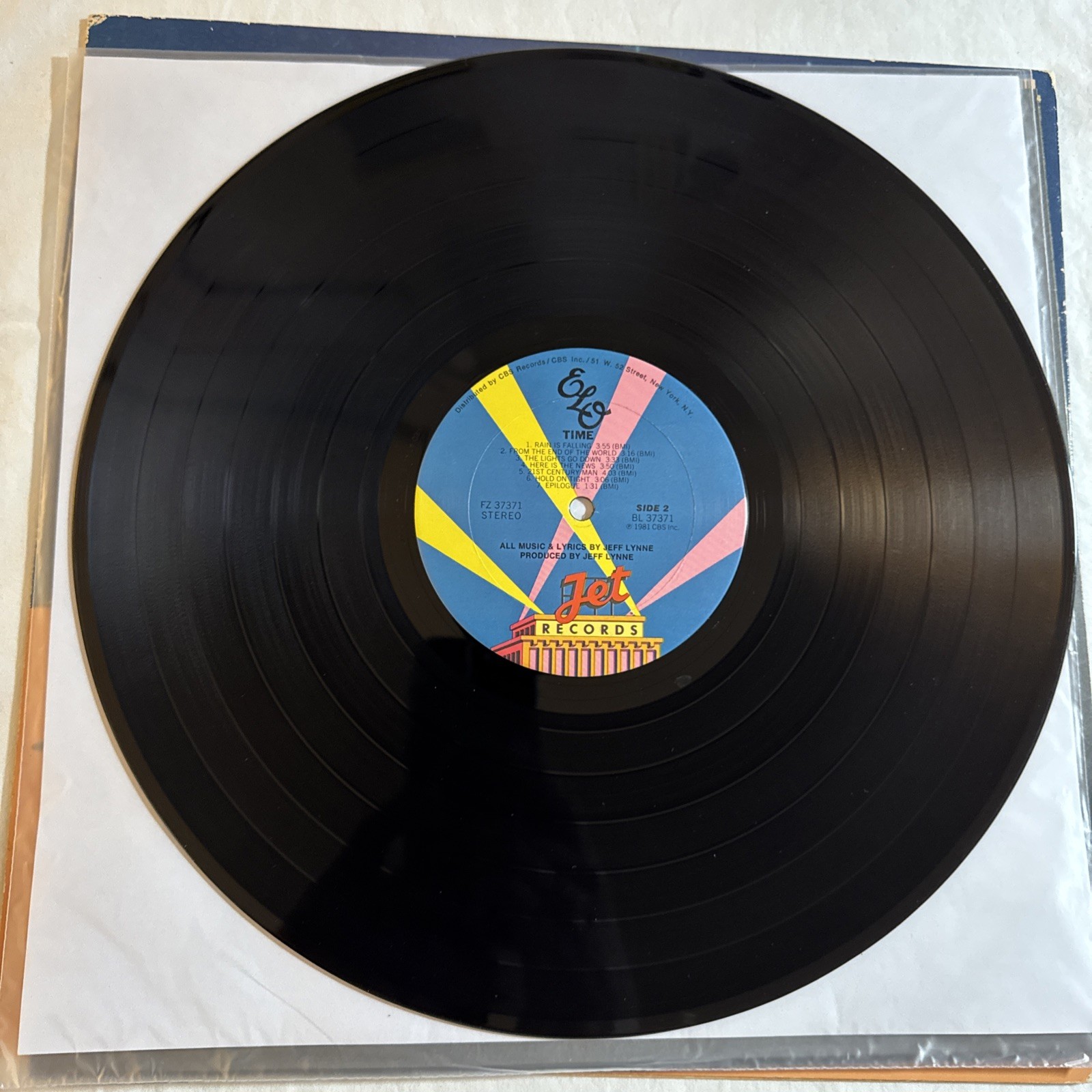 Electric Light Orchestra Time Jet Records Vinyl LP W/insert VG+/VG+