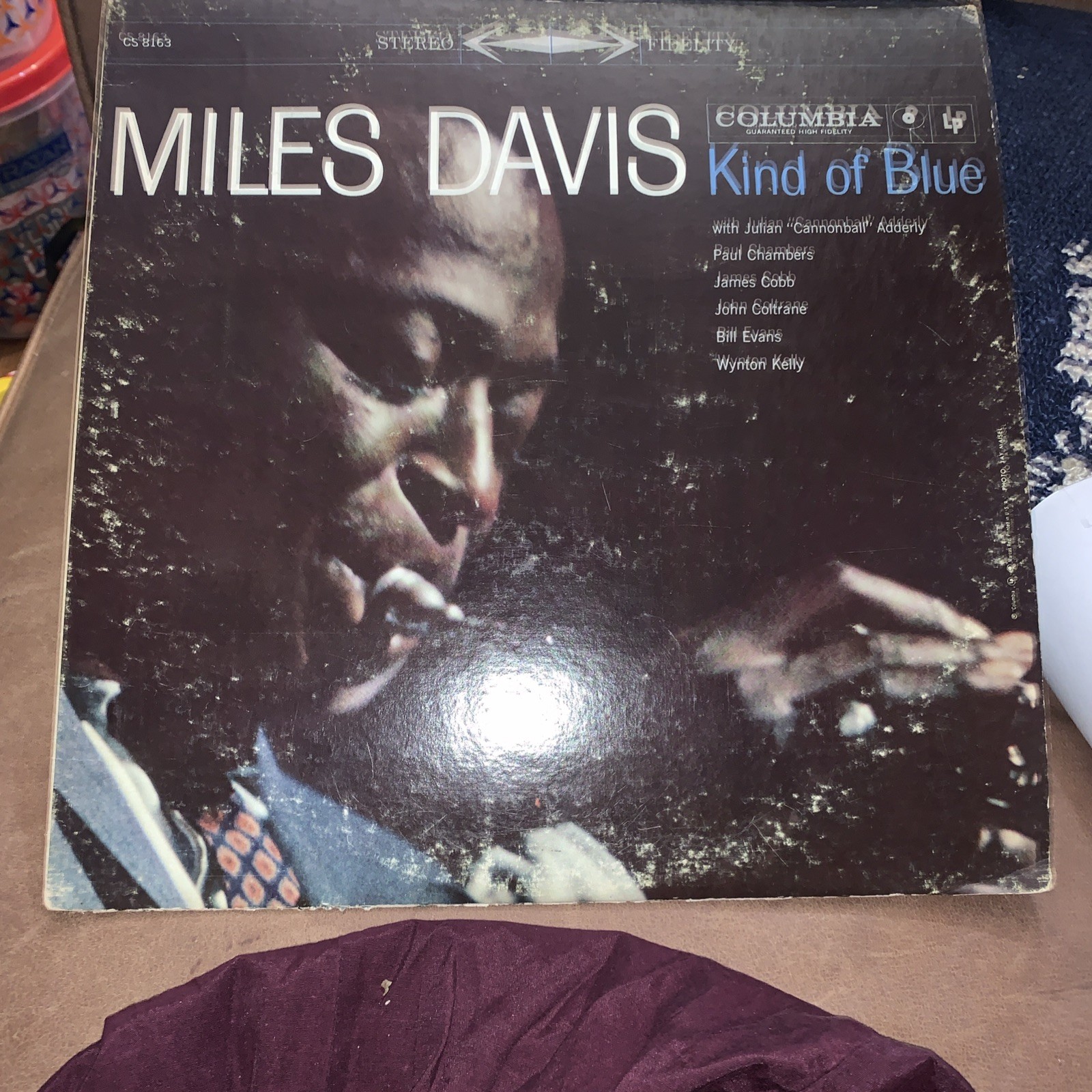 Miles Davis Kind of Blue Vinyl LP EARLY 1960’S Reissue CS 8163 TWO EYE VG+