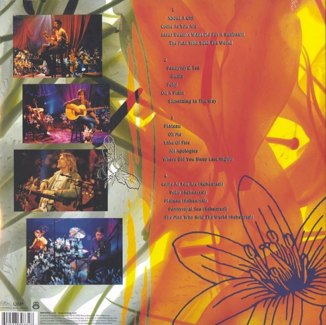 NIRVANA: MTV UNPLUGGED IN NEW YORK (Ltd.DX.Ed.2LP25th Ann.Silver Foil)(Geff2019)