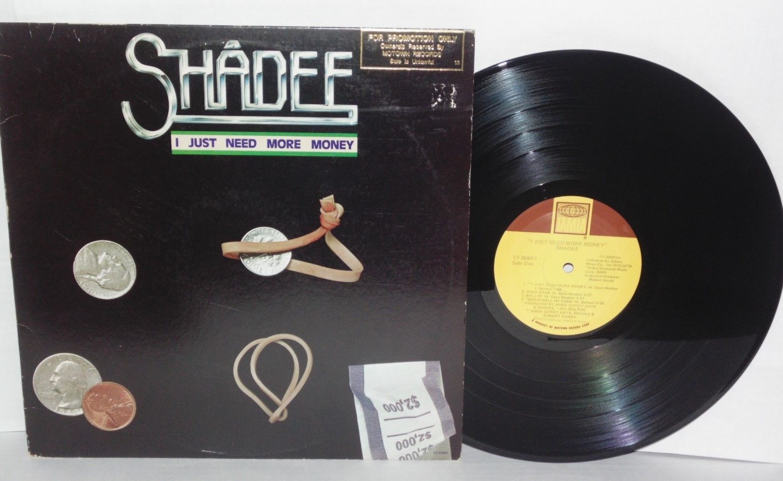 SHADEE I Just Need More Money LP VG+ Vinyl Plays Well 1979 Tamla T7368R1