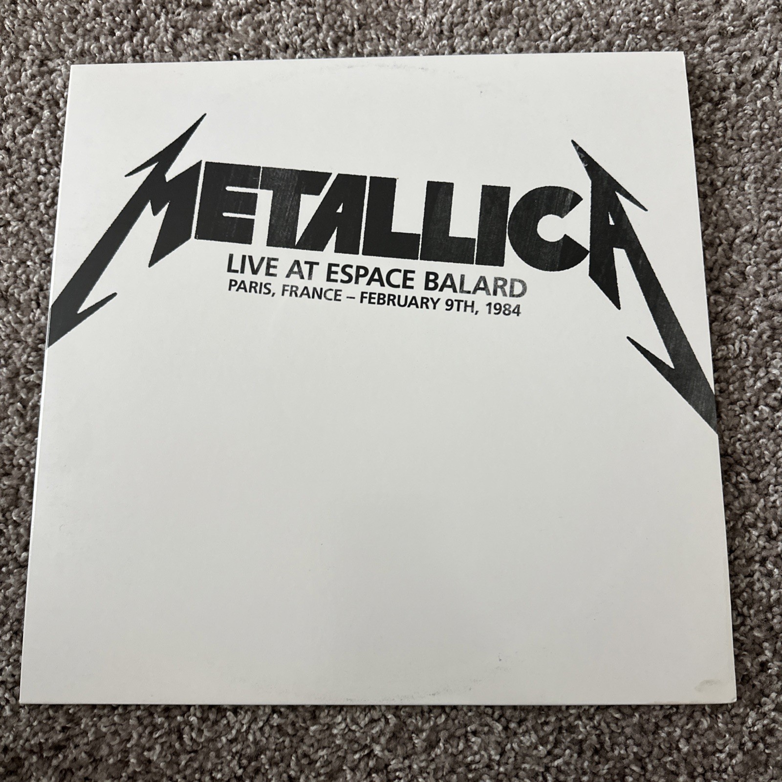 Metallica Live At Espace Ballard Paris France 02/09/1984 2 Vinyl Kill Em All