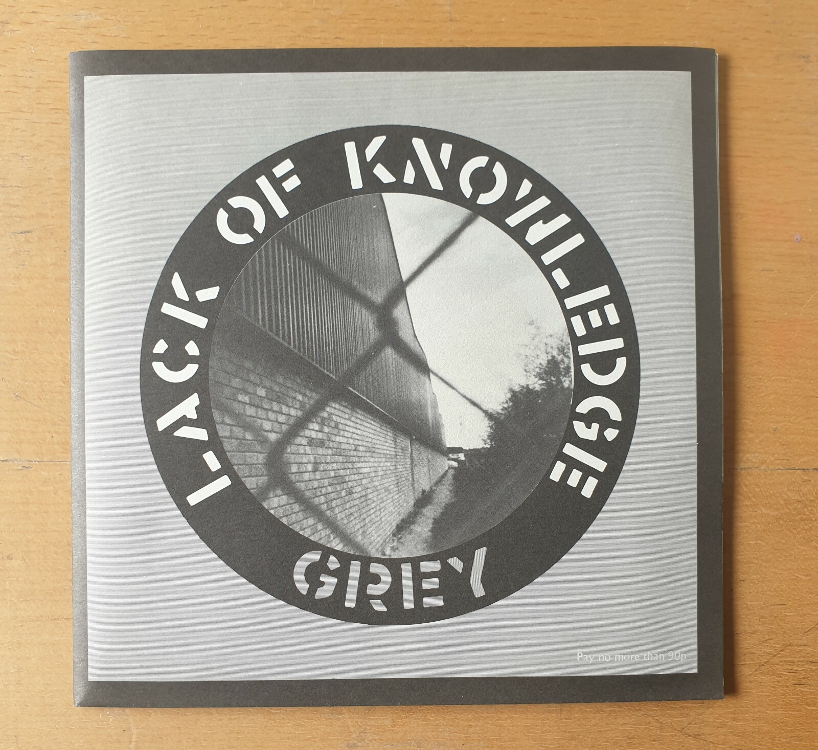Lack of Knowledge “Grey” 7″ Vinyl EP Crass Records 1984 Unplayed/Mint