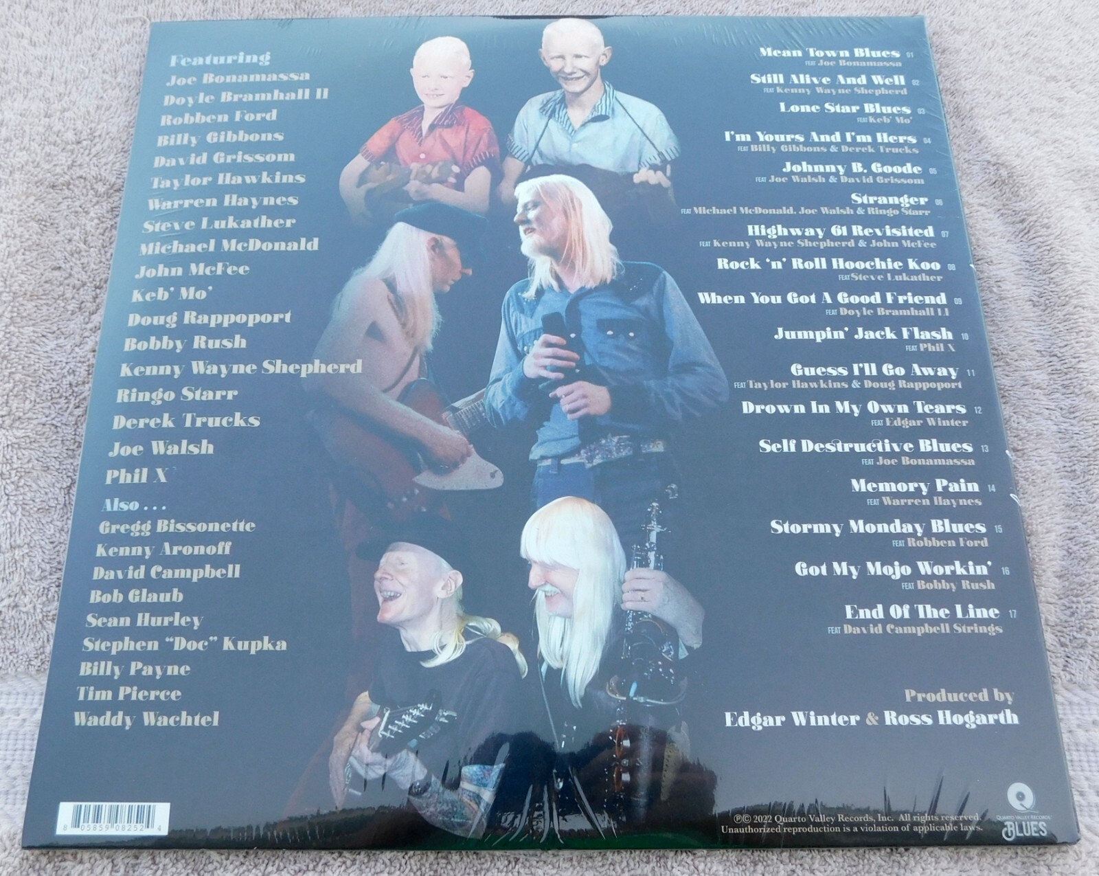 Edgar Winter SIGNED “Brother Johnny” 2 lp set – image changing cover NEW sealed