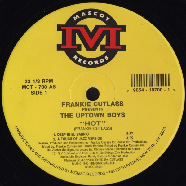 Cutlass/The Uptown Boys-Hot / One Mother House 1992 MCT-700 Vinyl 12”