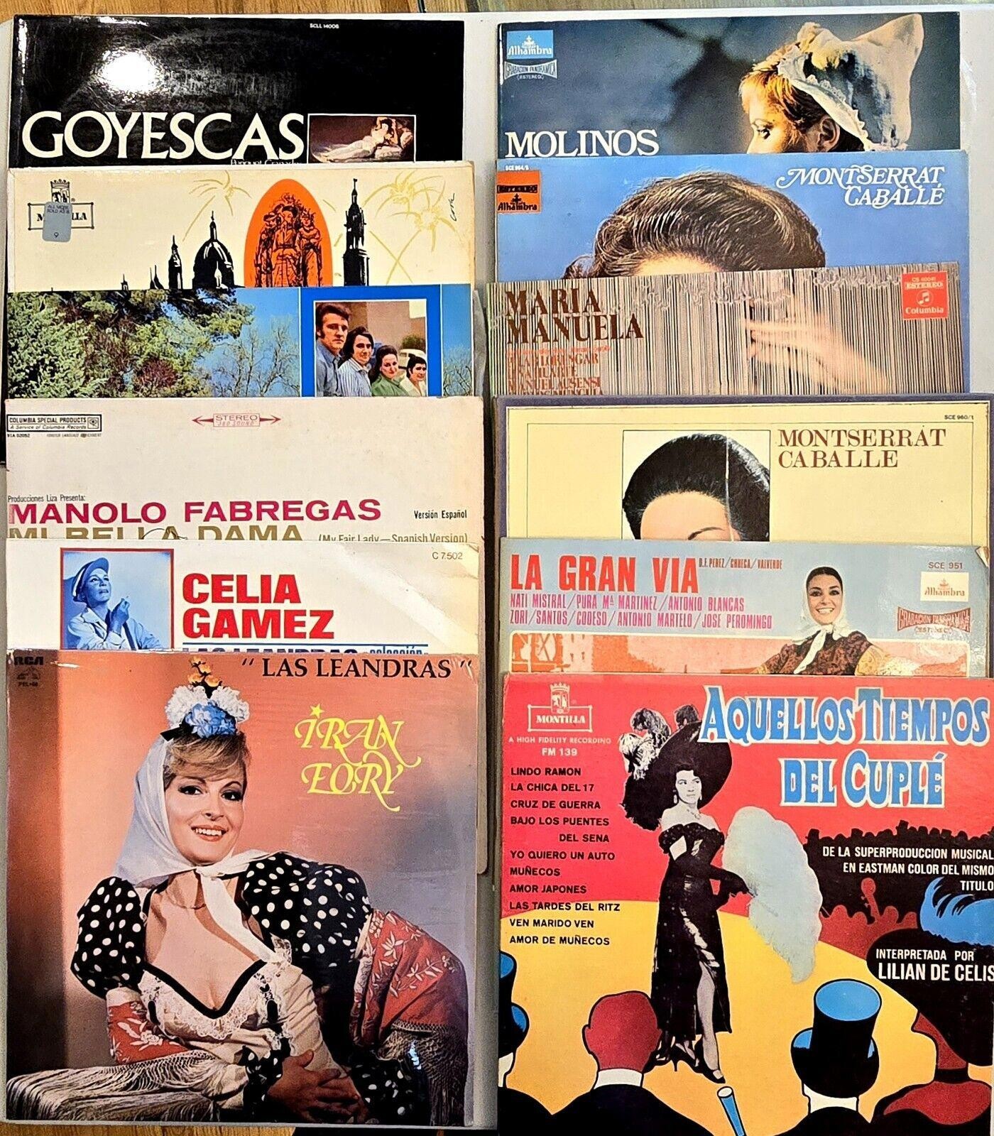 Rare Complete Set of 12 Spanish Zarzuela Vinyls Featuring Iconic Classical