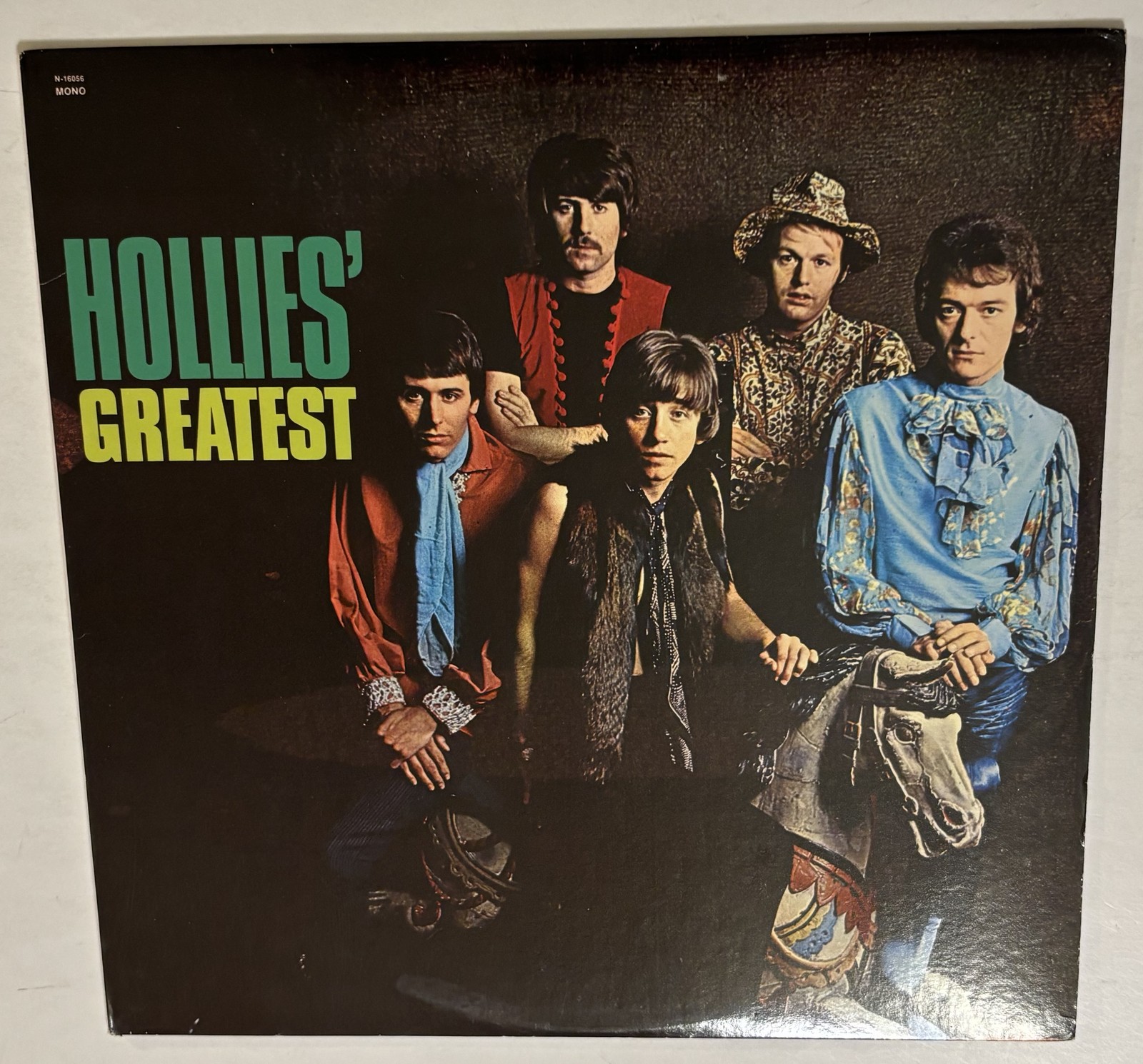 Hollies’ Greatest Mono Vinyl Record N-16056 Capitol 1967 Vintage Rock Green NM