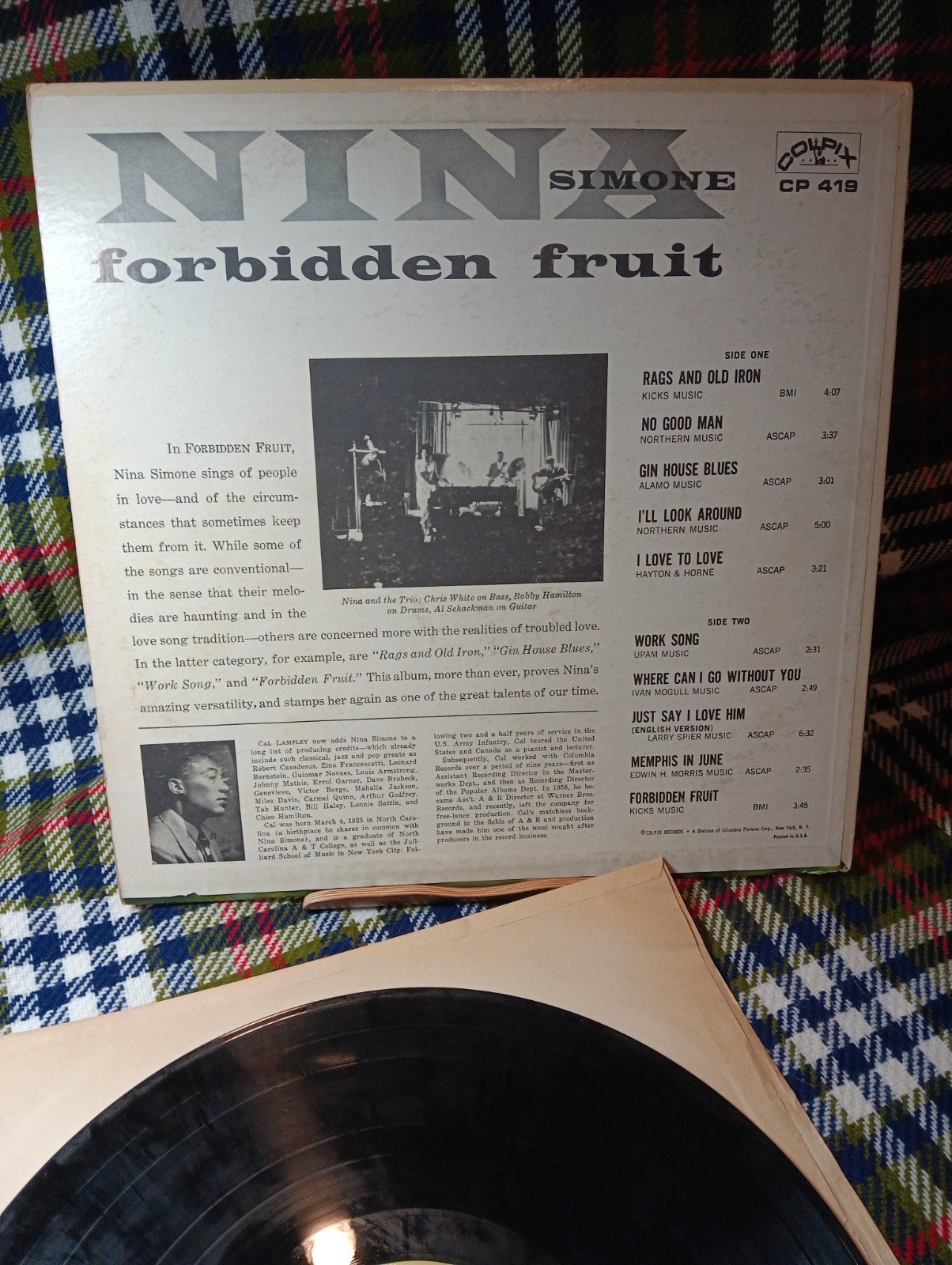 Nina Simone – Forbidden Fruit OG DG MONO GOLD LABEL 1961 CP 419 VG/VG Colpix