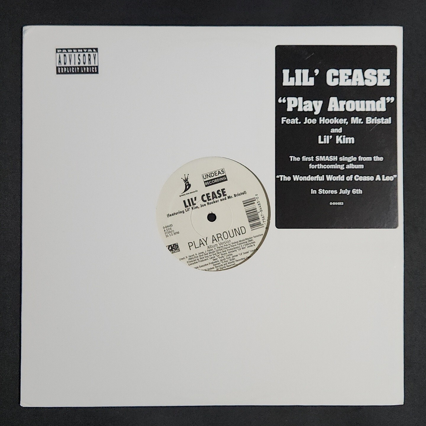 LIL’ CEASE – ‘Play Around’ Rap/Hip-Hop 12″ Vinyl Single Record 1999 U.S. PRESS