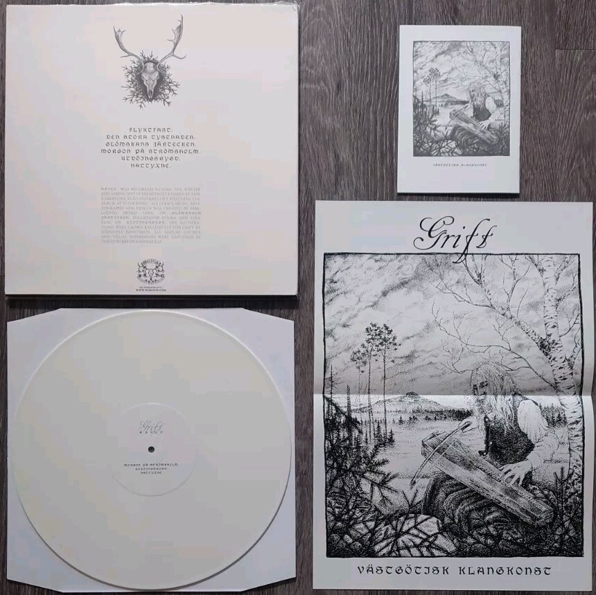 Grift – Arvet LP (White 2018 3rd Repress)- Drudkh – Agalloch – Nechochwen- Vemod