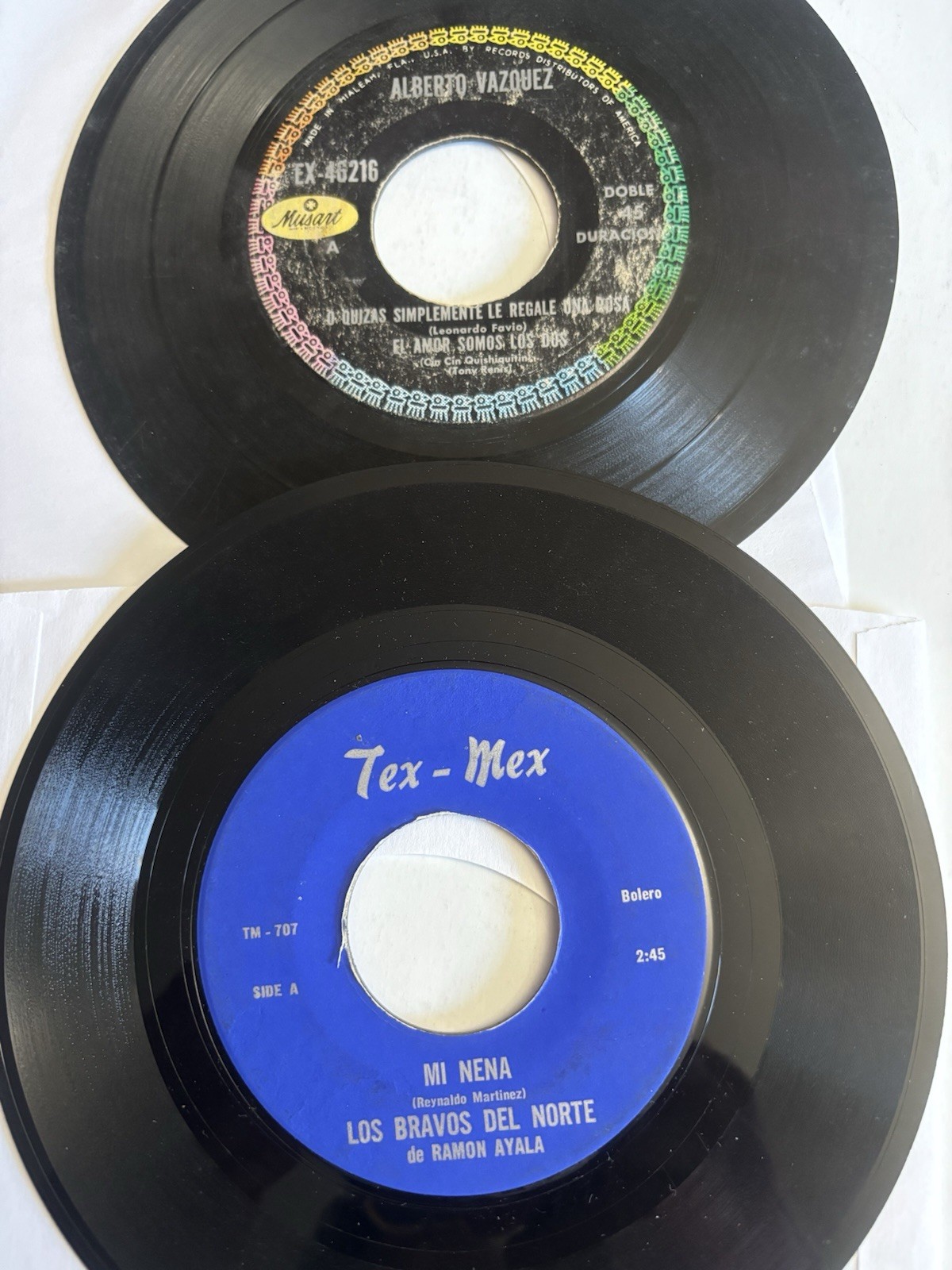 LOT OF 10 45’s Ramon Ayala Y Varios Mas Canciones