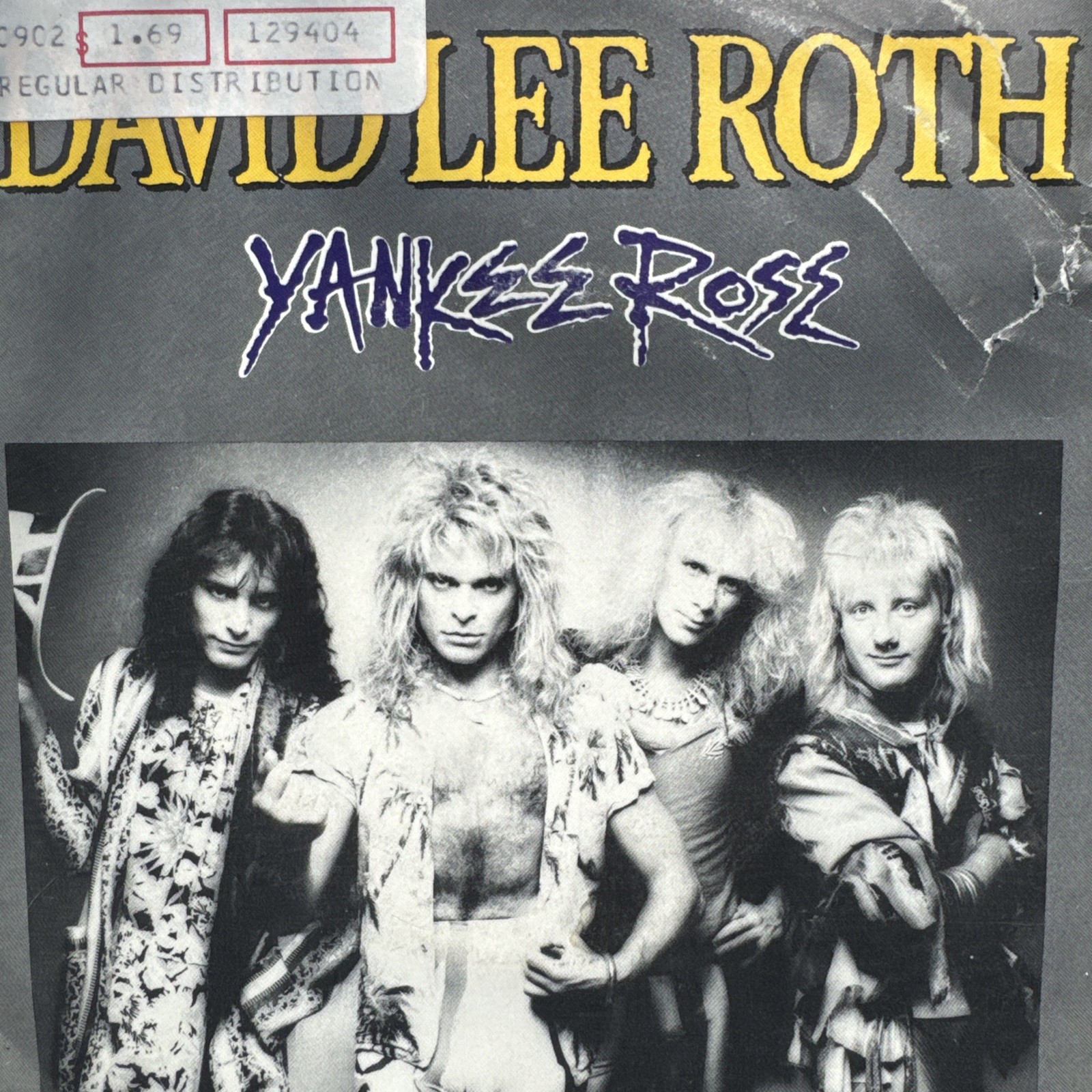 David Lee Roth RARE Vintage 1986 Yankee Rose 7″ Vinyl Picture Sleeve Van Halen