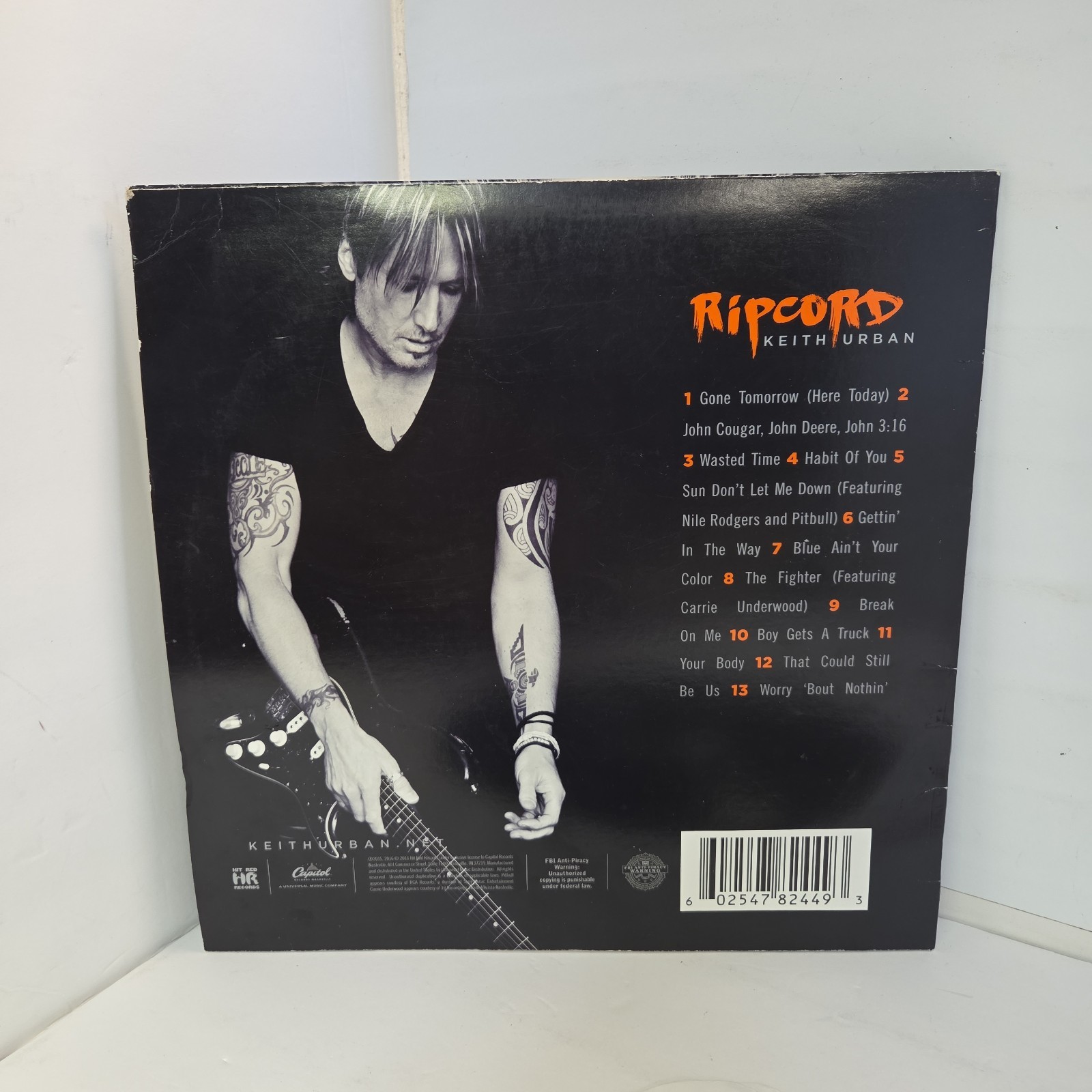Keith Urban Ripcord (Record, 2016) 12″ Vinyl LP Capital Records 2016