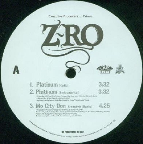 Platinum / Mo City Don / From The South, by Z-RO, 12″ EP, 2005
