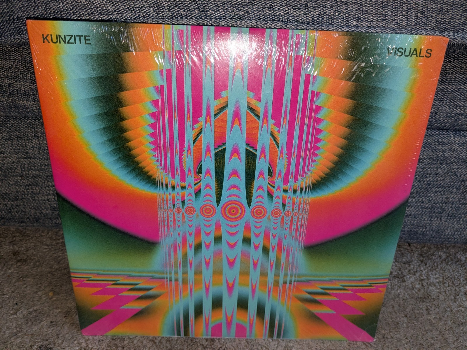 Kunzite – VISUALS – PINK TRANSPARENT Color Vinyl 2 LP – NEW & SEALED! Rare!!