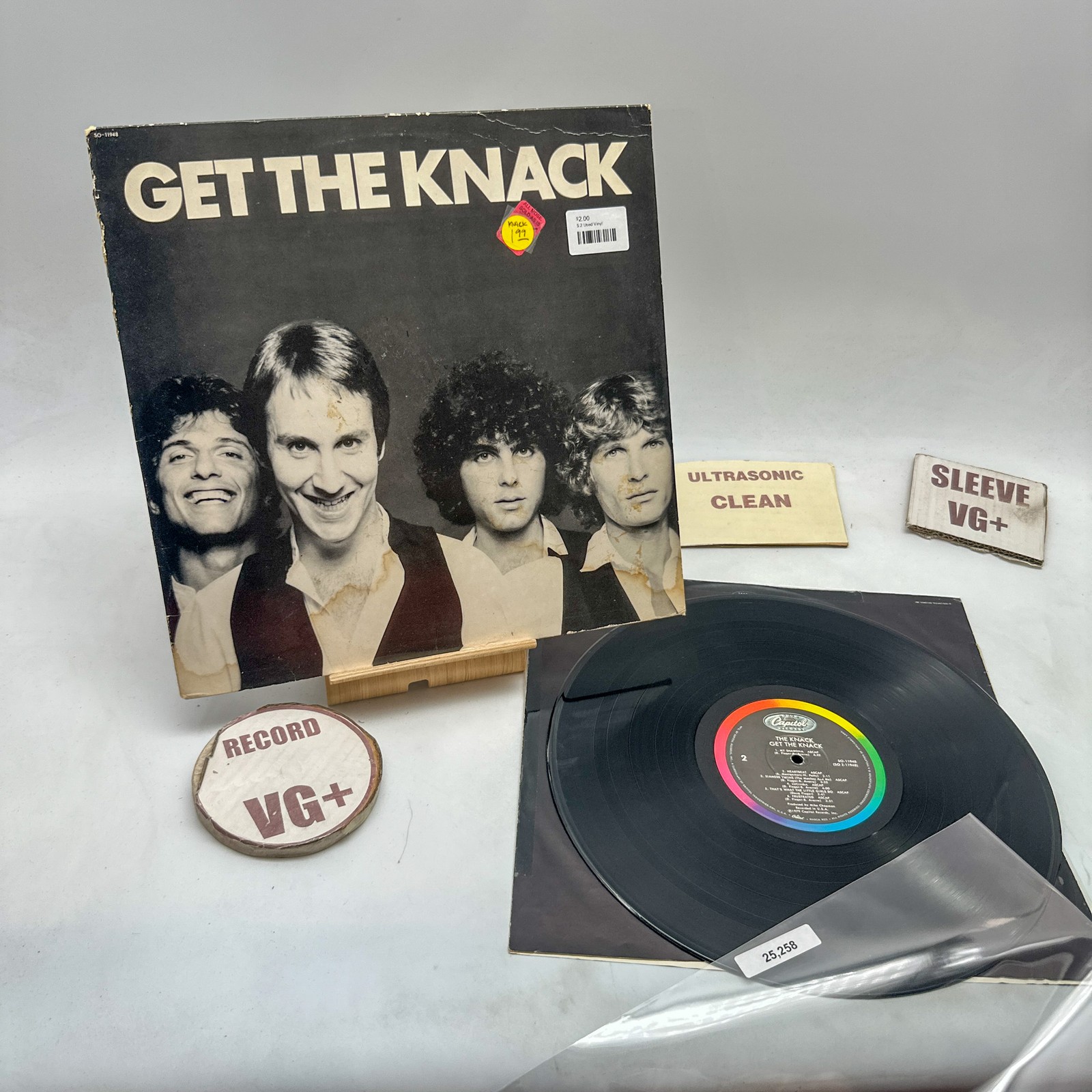 The Knack – Get The Knack VG+/VG+ 1979 Jacksonville Ultrasonic Clean Press