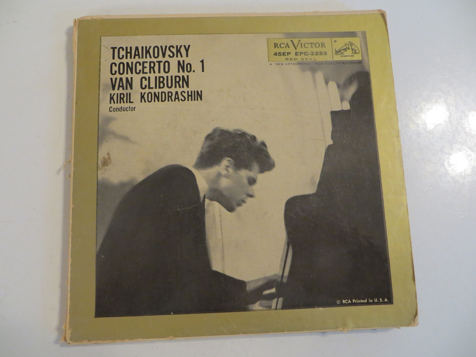 Van Cliburn – Tchaikovsky – Concerto No. 1 – 3×7″ 1958 RCA Red Seal – Classical