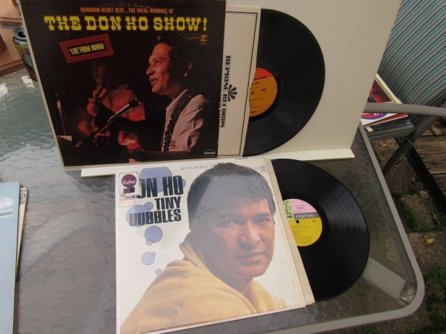 (2) Vtg. Don Ho – Live in Hawaii & Tiny Bubbles LP Records