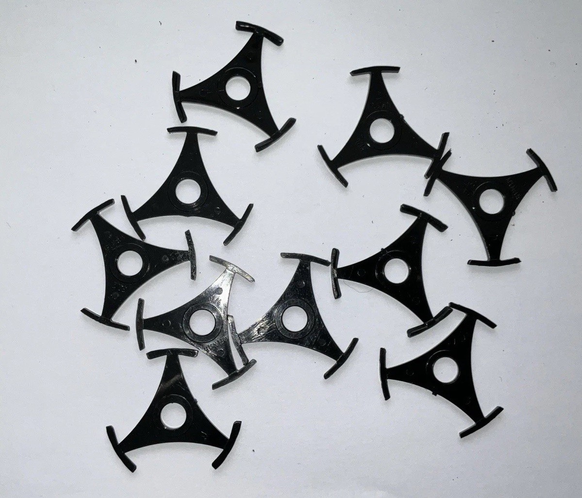 10 x 7″single record centre adaptors spiders 45rpm vinyl juke box