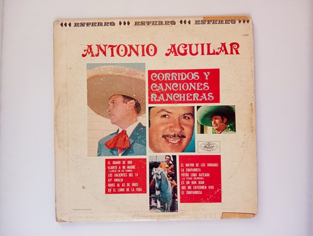 Antonio Aguilar Corridos y Canciones Rancheras 1969 Vinyl LP Musart ED 1439