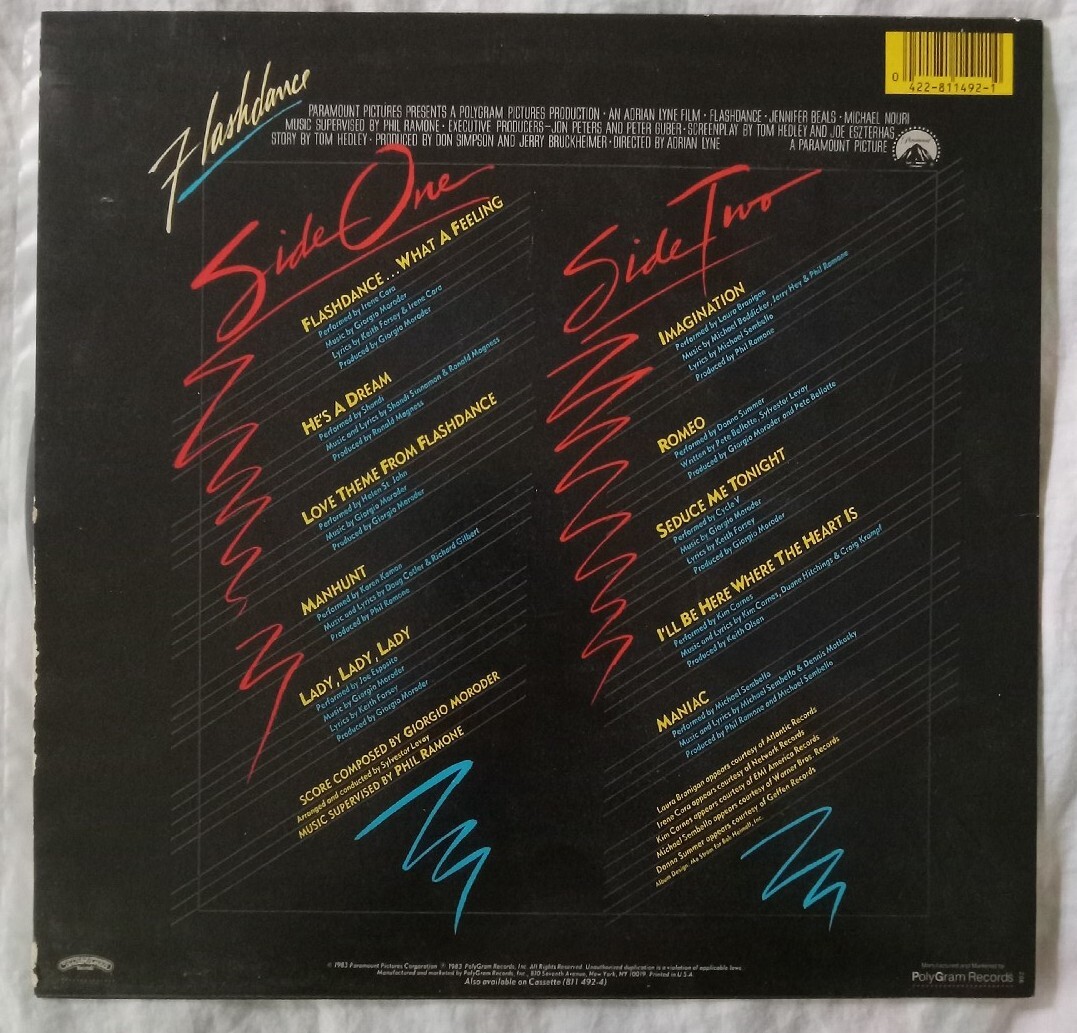 VINTAGE VINYL LP: Flashdance Sound Track (1983)