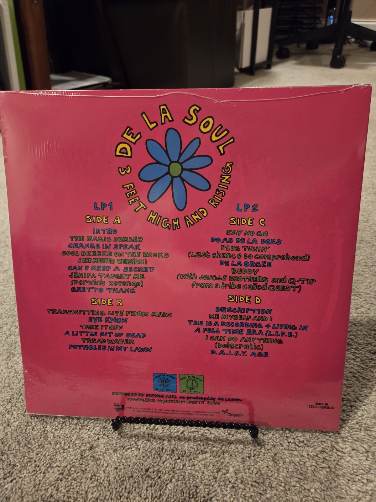 RARE- Del La Soul- 3 Feet High and Rising 2LP w/ Signed Comic Insert 180 gram