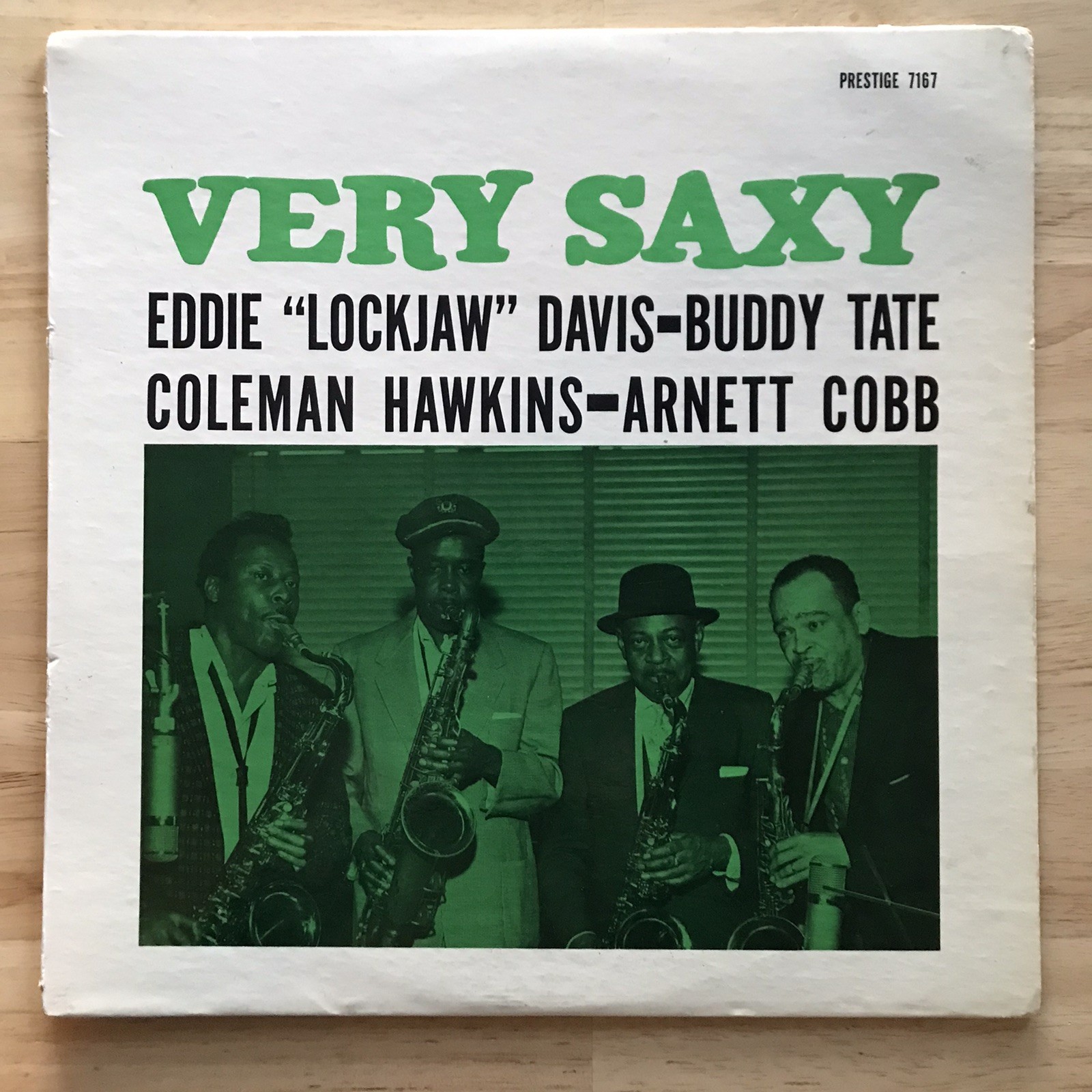 EDDIE “LOCKJAW” DAVIS/TATE/HAWKINS/COBB – VERY SAXY 1959 Prestige PRLP 7167 RVG