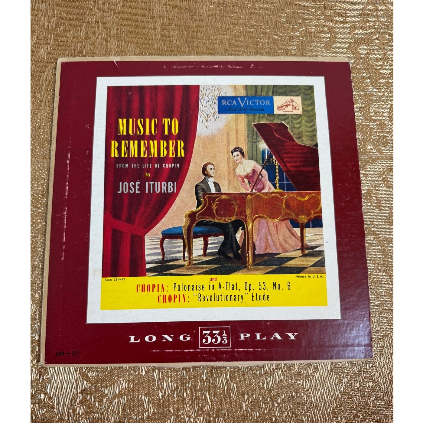 Jose Iturbi Music to Remember Album From The Life of Chopin RCA Victor LMA 87