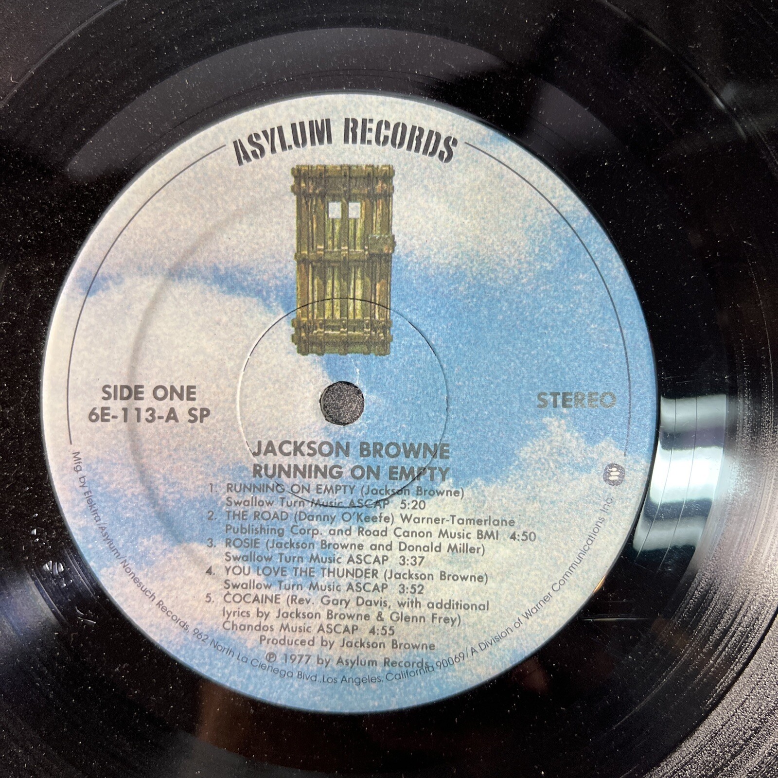 Jackson Browne Running On Empty Vinyl Record Asylum Records Singer Songwriter