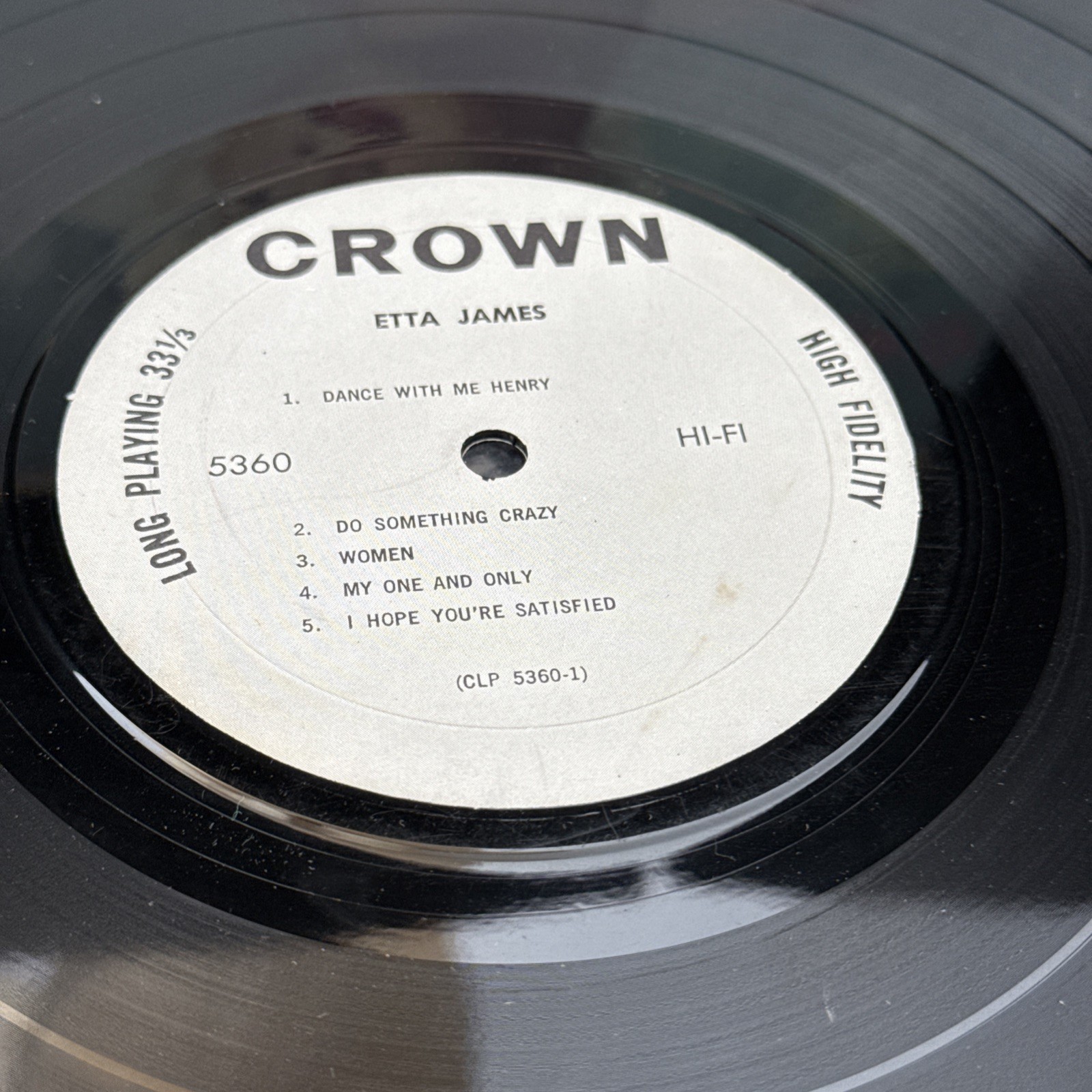 Etta James – self-titled – CLP 5360 – mono LP vinyl record 1963