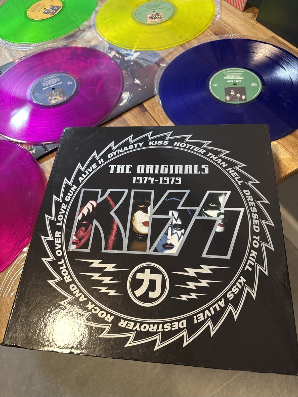 kiss the originals vinyl Box Set Japan Color Lp 1974-1979 Rock Destroyer Hotter
