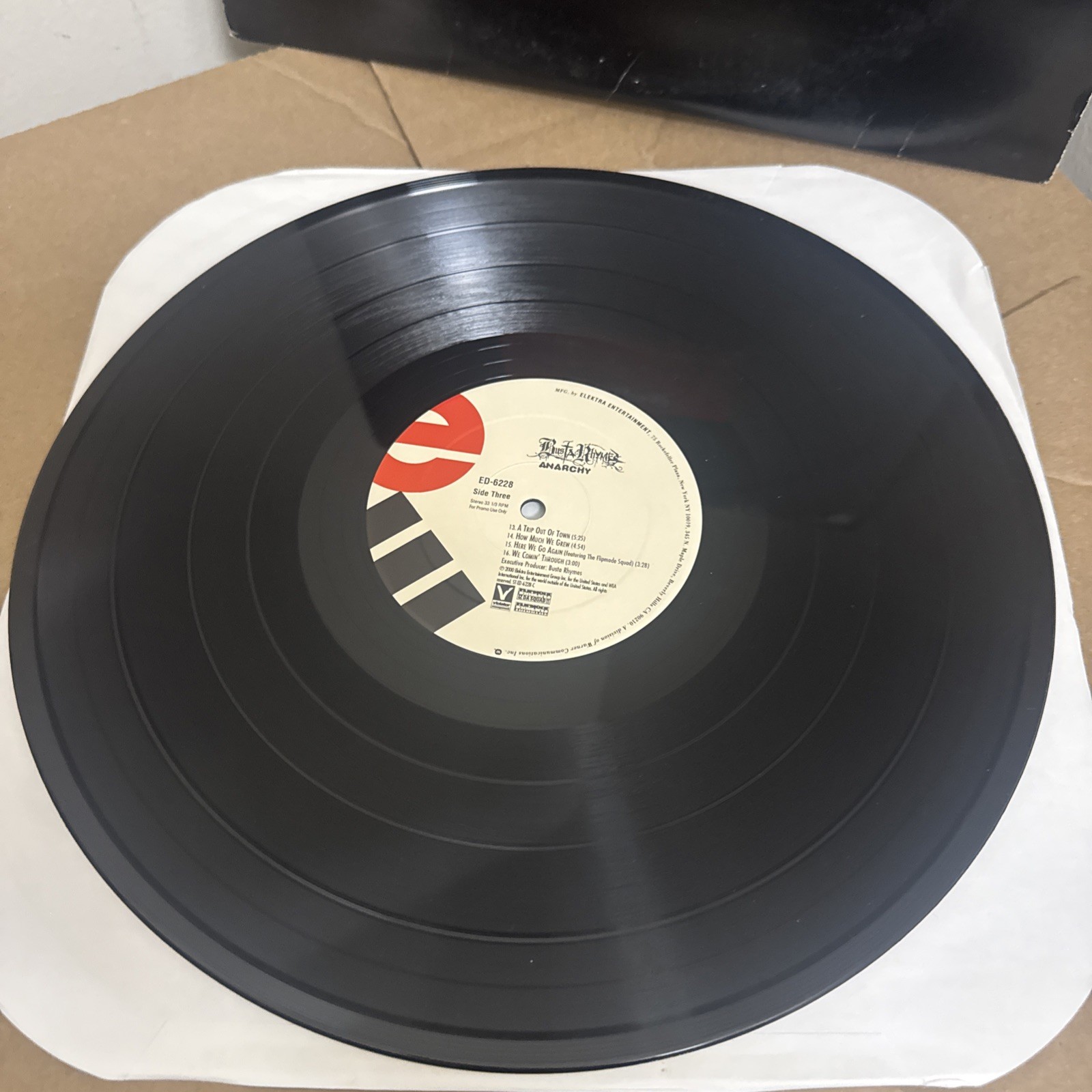 BUSTA RHYMES – ANARCHY DBL LP 2000 ELEKTRA RECORDS ED-6228 VG++