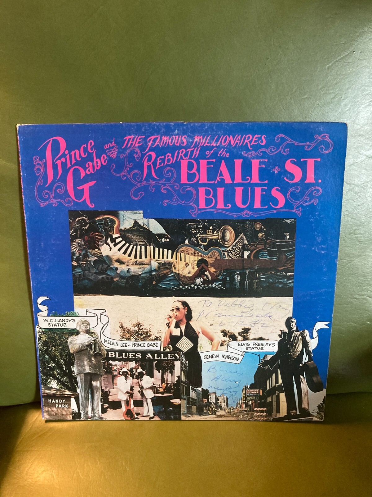 Prince Gabe & The Millionaires Rebirth of The Beale Street Blues LP Vinyl Signed