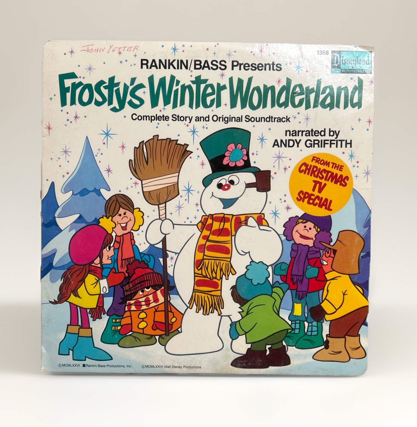 Rankin/Bass Frosty’s Winter Wonderland OST Soundtrack LP Disneyland Christmas