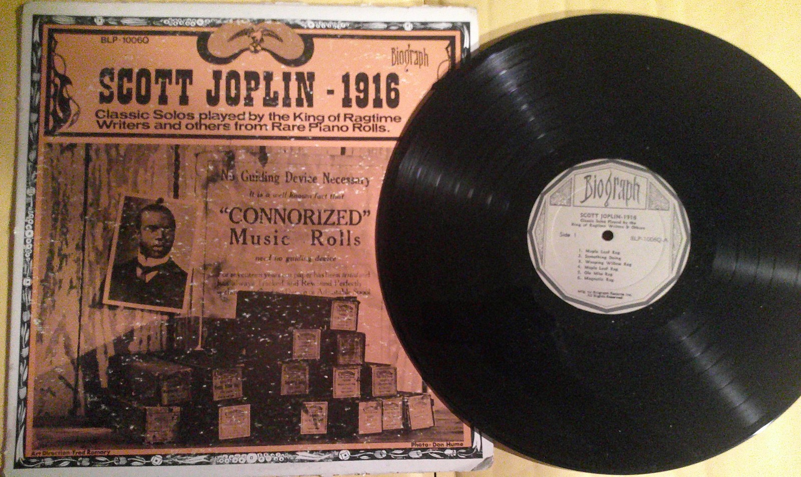 4 LP Lot : Ragtime, Stride Piano – Scott Joplin, Fats Waller, Claude Bolling etc