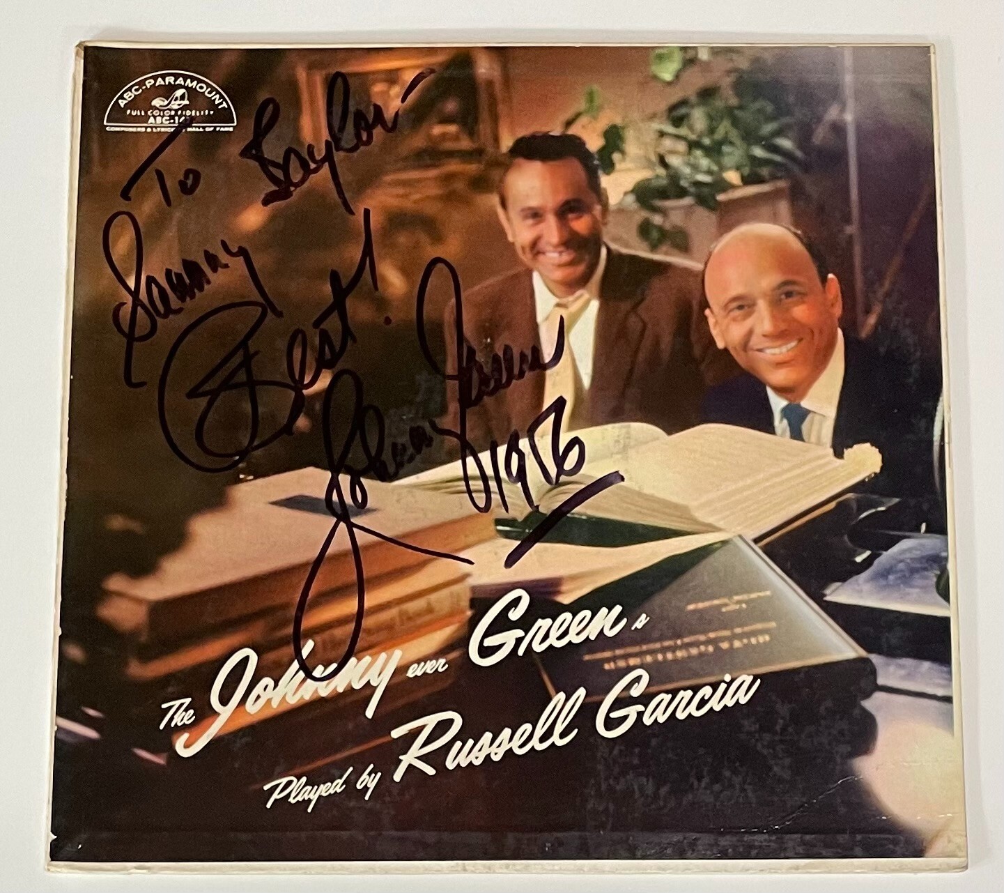 Russell Garcia The Johnny Evergreens Vinyl SIGNED Johnny Green 1956 ABC-147