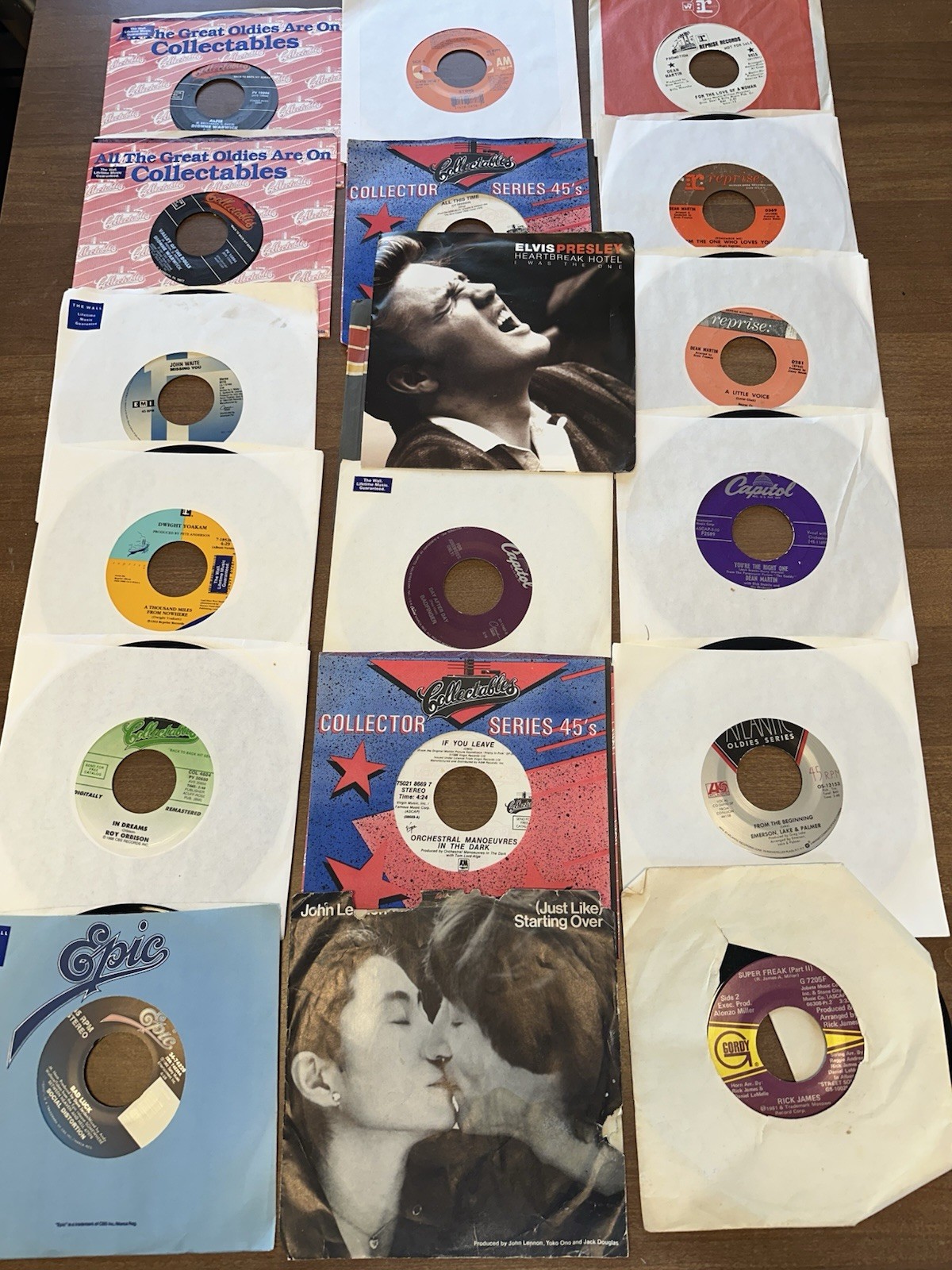 45 RPM Vinyl Records Lot – Classic Rock Pop