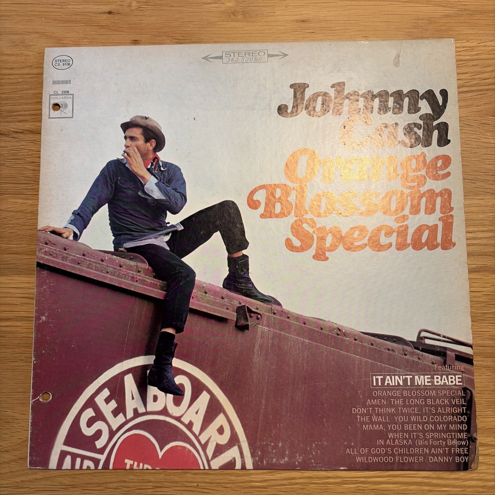 Johnny Cash Orange Blossom Special LP Columbia 360 Sound EX/VG Cutout