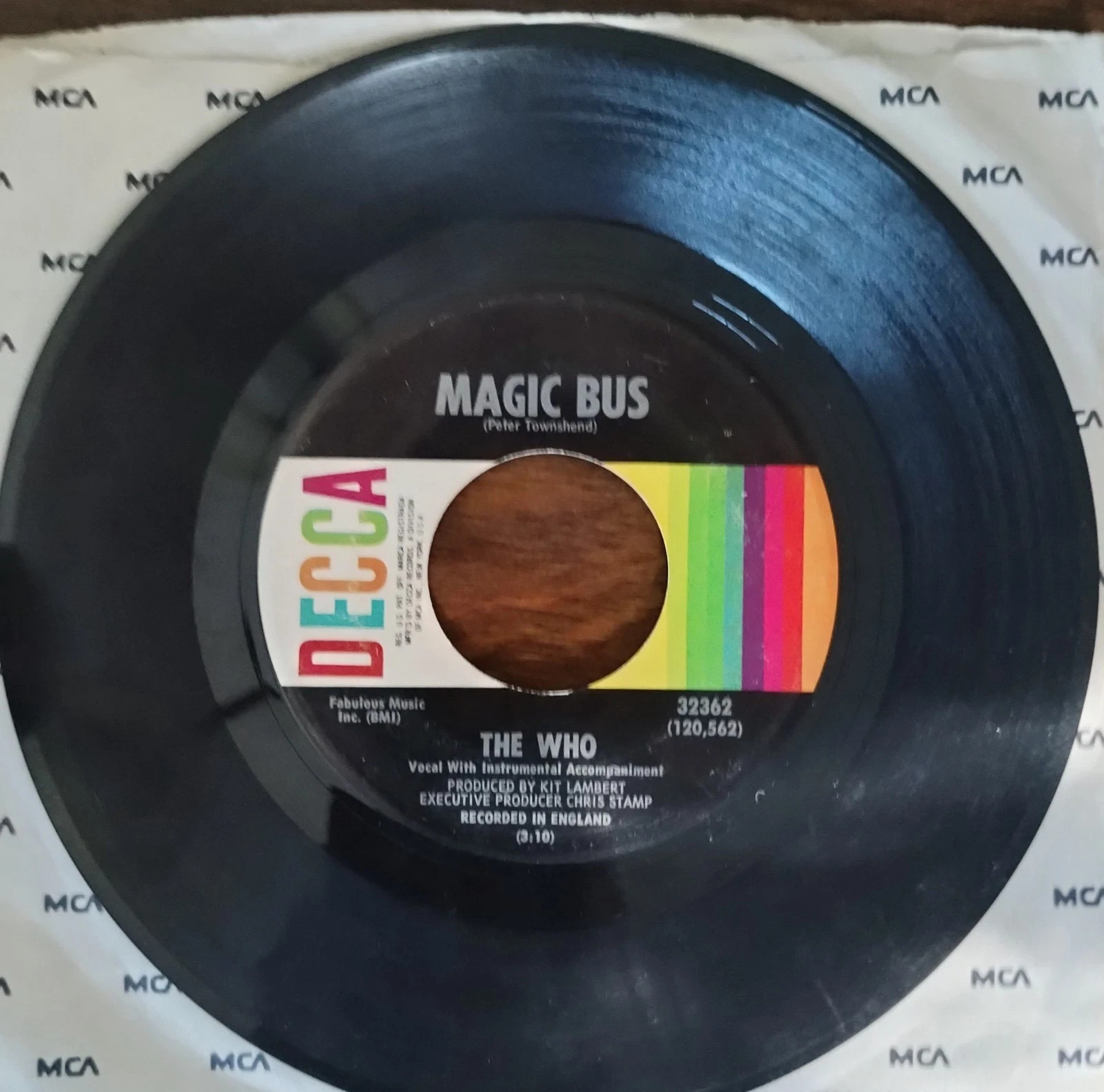 Vintage Set of 20 Classic Rock/Pop 45 rpm VINYL RECORDS 60’s, 70’s, & 80’s!