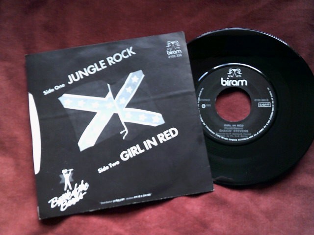 SHAKIN STEVENS Jungle rock 7″ Belgium 1980s POP Rock n Roll