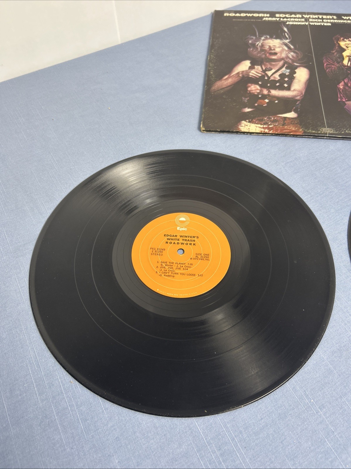 EDGAR WINTER’s WHITE TRASH – Roadwork 2xLP GATEFOLD Epic KEG 31249 HARD ROCK