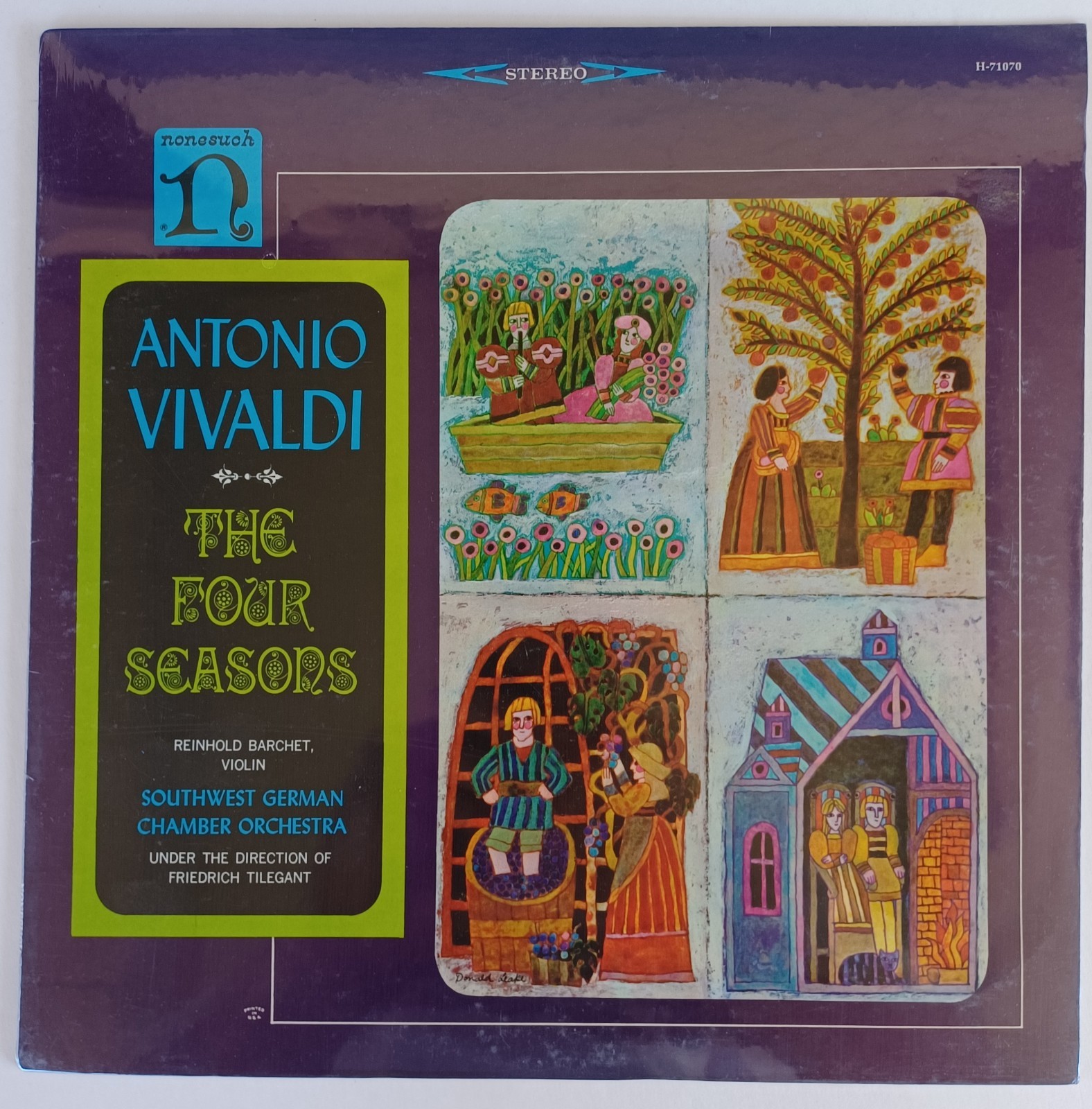 VIVALDI / THE FOUR SEASONS – Reinhold Barchet – Nonesuch LP – Still Sealed