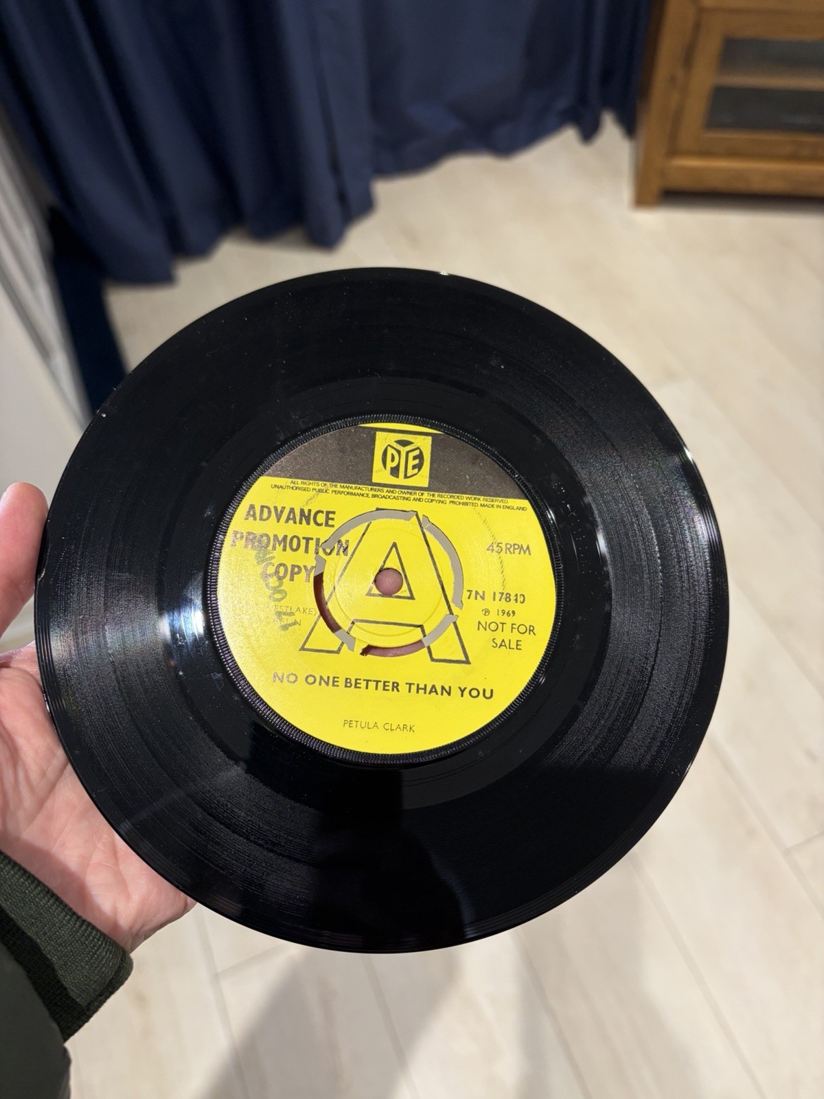 PETULA CLARK – NO ONE BETTER THAN YOU 7″ 1969 PROMO PYE RECORDS